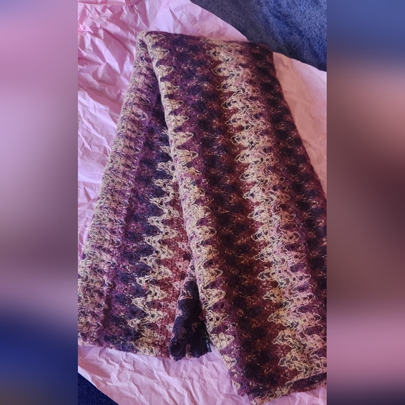 Missoni Multicolor Zig-Zag Wool Scarf - Picture 3 of 5